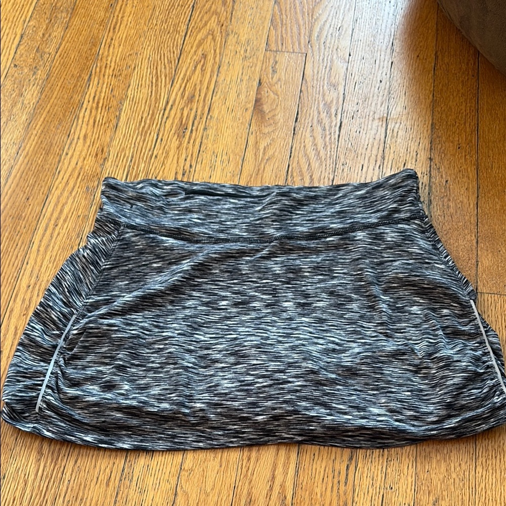Athleta Gray Ruched Bubble Mini Skirt Athletic